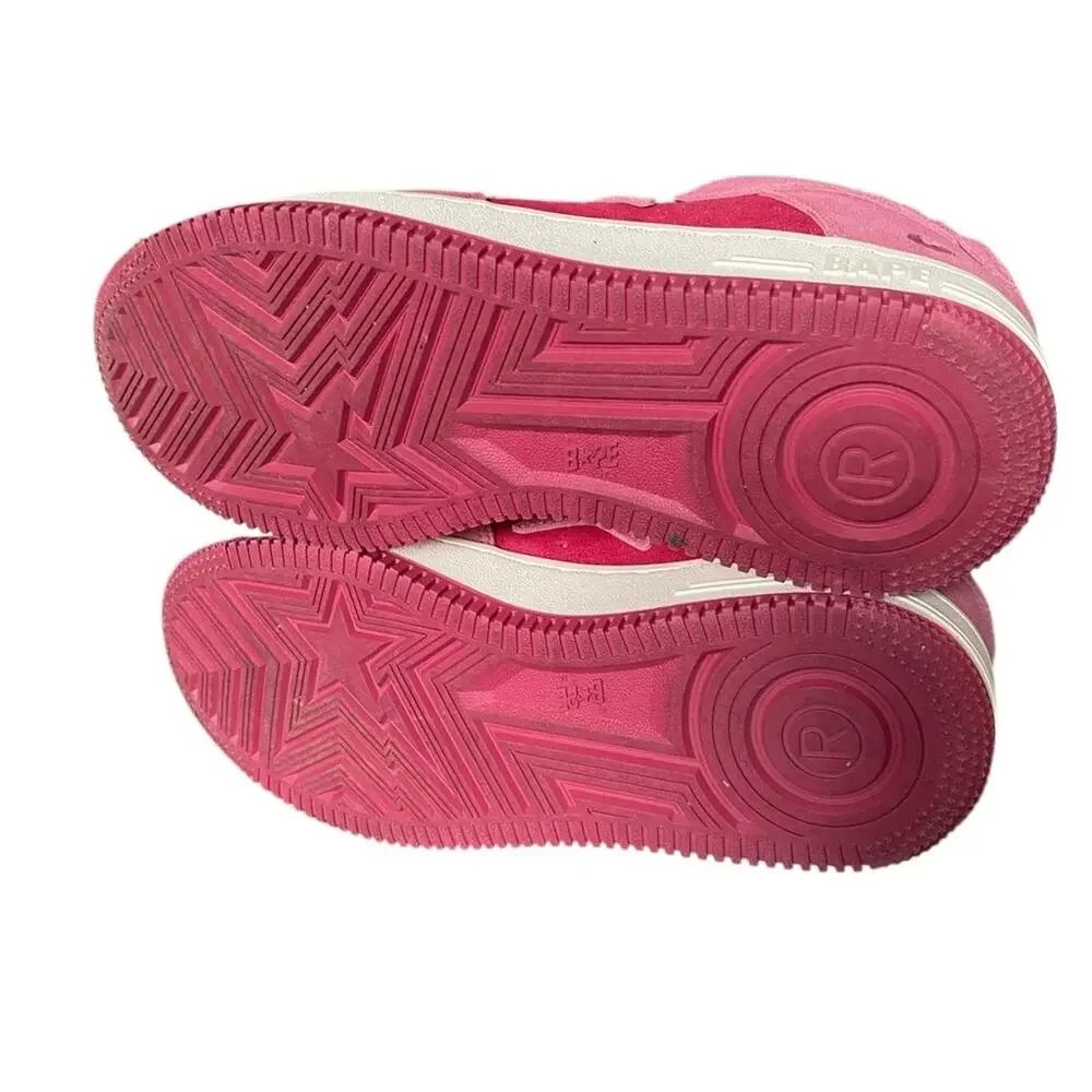 Bape Bapesta Low M1 Pink SKU 1H70191004 Pink Mens Sneakers size 8